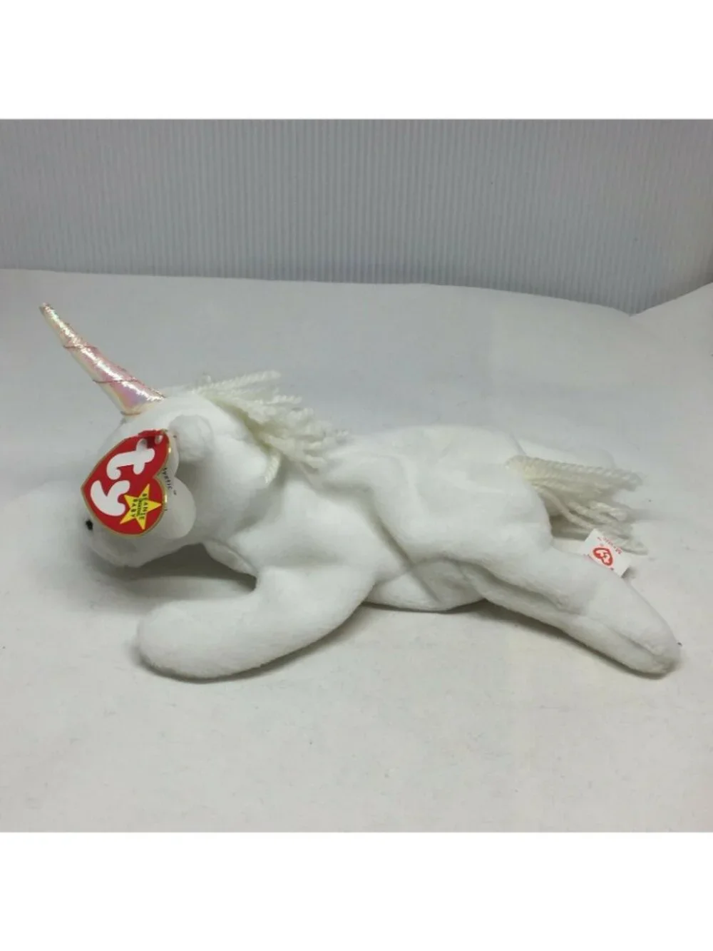 Ty Beanie Baby Mystic Unicorn Plush Toy White With Tags 1994 Vintage Collectible